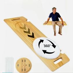 Wooden Transfer Board With Track Pulley Turntable 