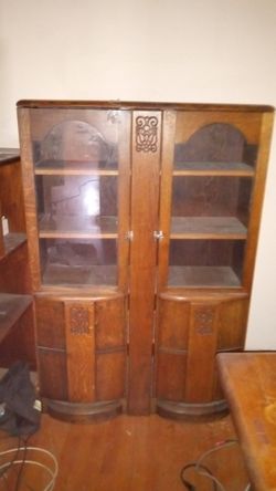 Enclosed Bookcase With Glass Doors