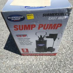 ⅓HP Cast Iron Sump Pump