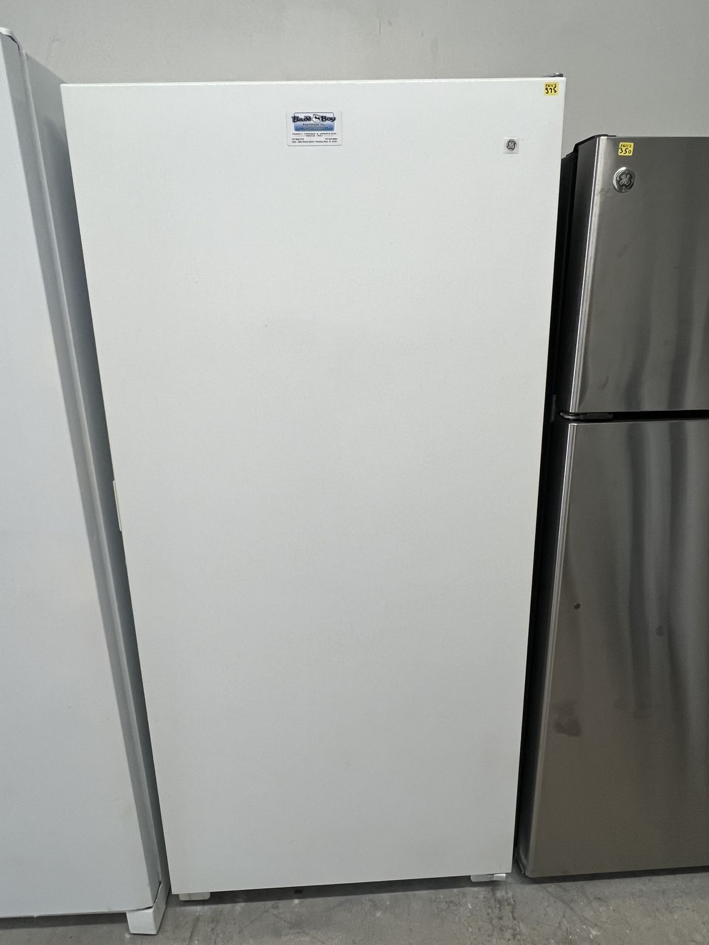 $329 Large Upright Freezer Baddboy, Appliances