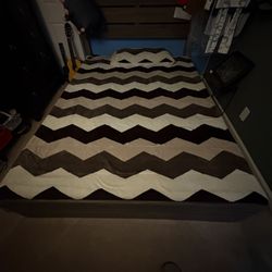 Queen Wooden Bed Frame With Box