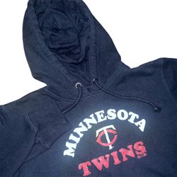 47 Brand Women’s Minnesota Twins Hoodie Black Size Large MLB Baseball Fan