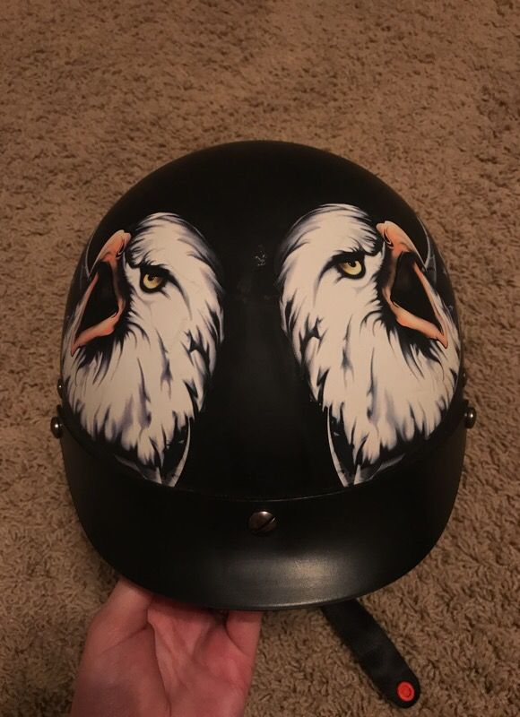 American Eagle outlaw fmvss 218 biker helmet