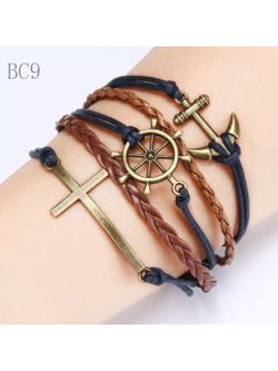 Leather style bracelet