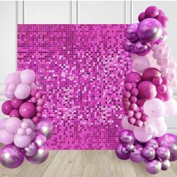 Pink Shimmer Wall Backdrop