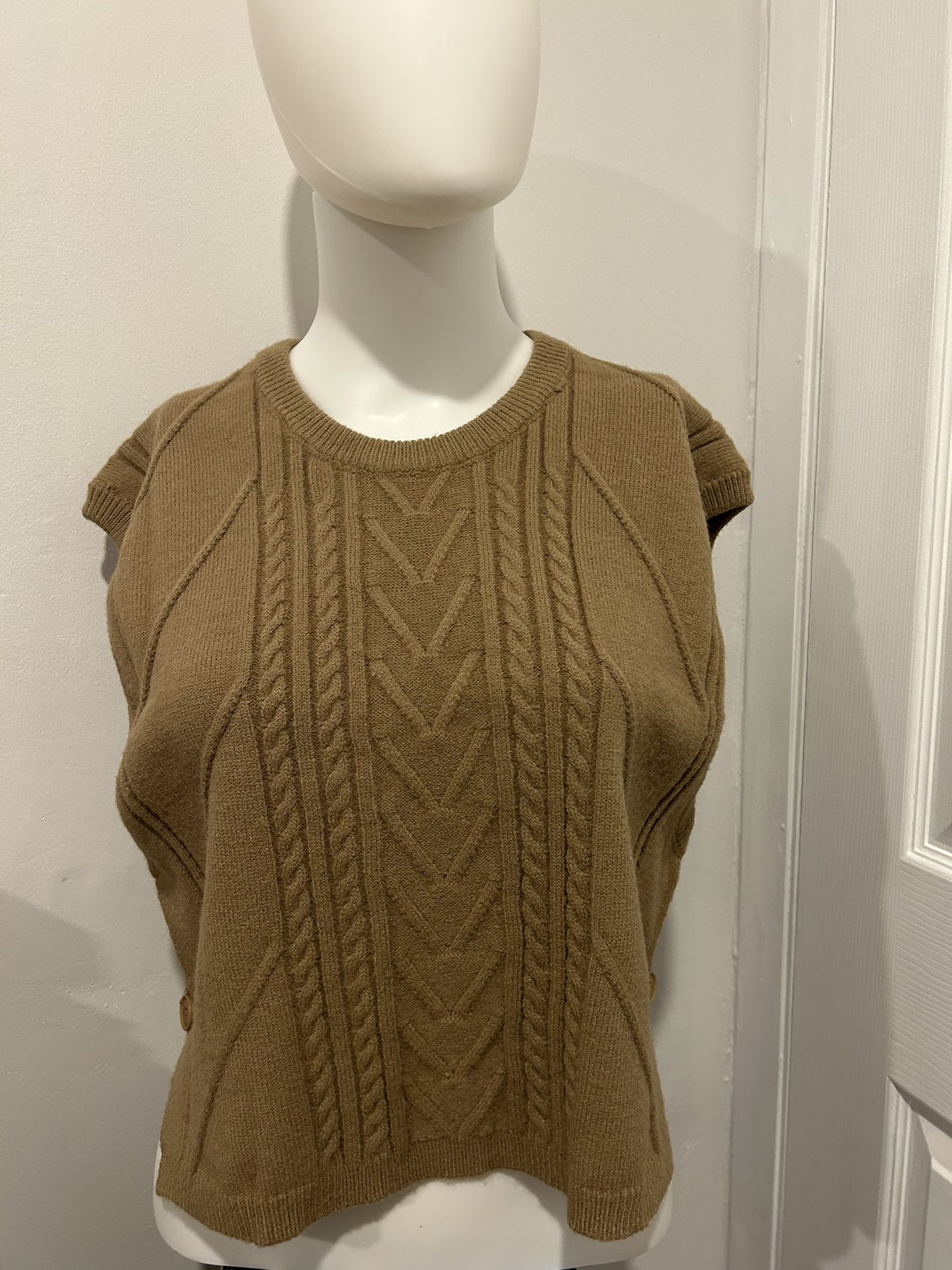 V-Neck Knit Sweater Vest 