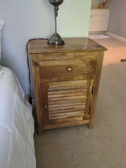 Wood Nightstand