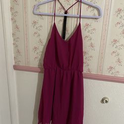Women’s burgundy dress (size Medium)