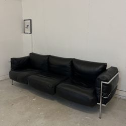 Le Corbusier Sofa Black Leather