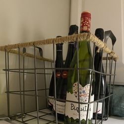 Metal And Twine Basket