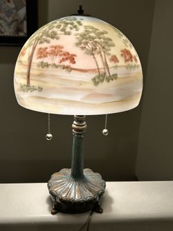 Reverse Painted Lamp