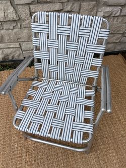 Vintage aluminum folding chair Vintage aluminum folding chair