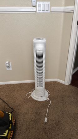 White Tower Fan with Base