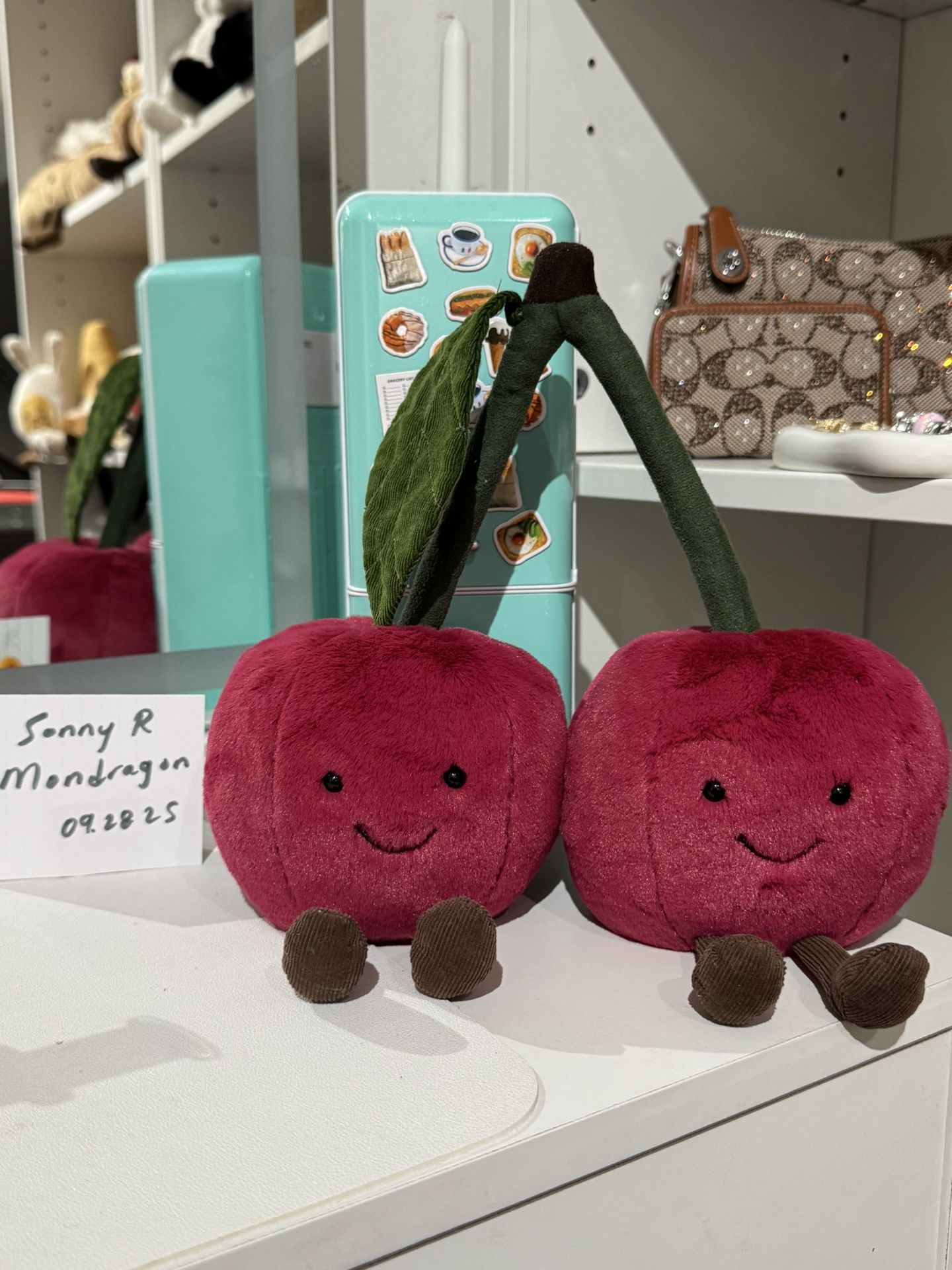 Jellycat Cherries No Tags Only Has JC Bumtag