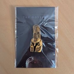 The Odyssey Movie Gold Helmet Lapel Pin Christopher Nolan Matt Damon Robert Pattinson Elliot Page