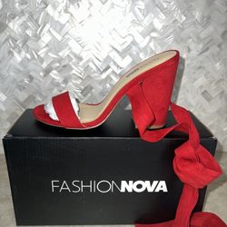 Strappy Wrap Around Red Heel