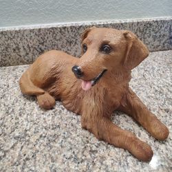 Vintage Golden Retriever Resin Statute 