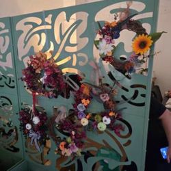 Green Metal Room Divider