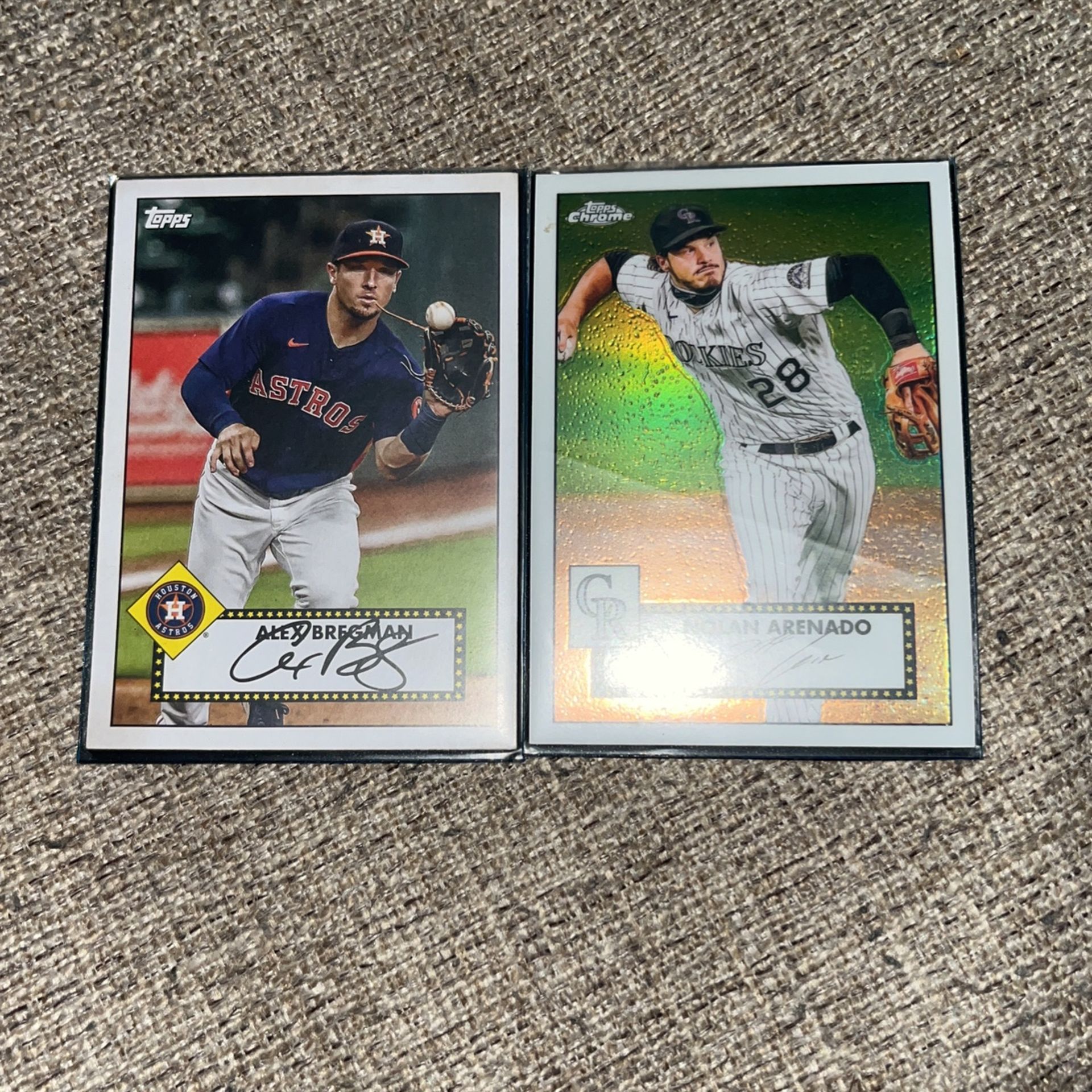 2 Sighed Baseball Cards