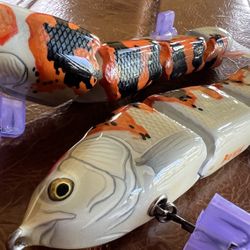 Handmade Custom Wood Lures (8") - Made in USA!