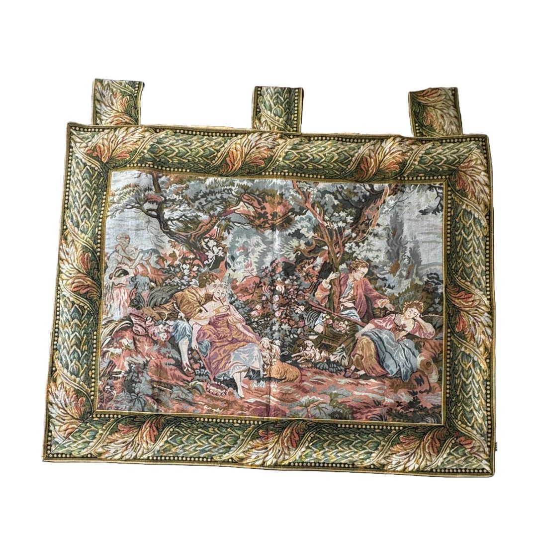3x4 French Tapestry, Antique Medeivals Tapestry, Stunning Tapestry, Home Decor Tapestry/Wall Hanging
