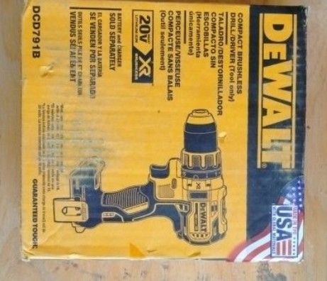 DeWalt 1/2 In 20 V Compact Drill Tool Only