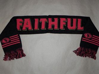 Black Gold And Red 49ers Faithful Scarf