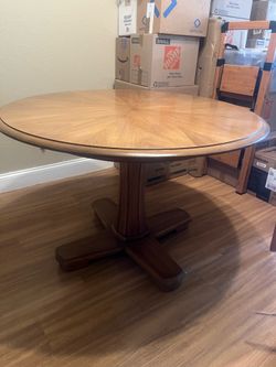 Dining table and chairs