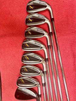 TaylorMade RocketBladez Iron Set 4-P with Milled Grind 54' Wedge 8 pieces total ,like a new set