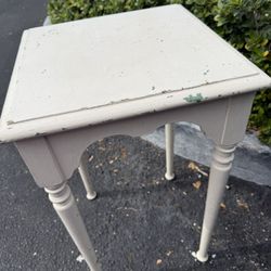 Charming vintage wood side table