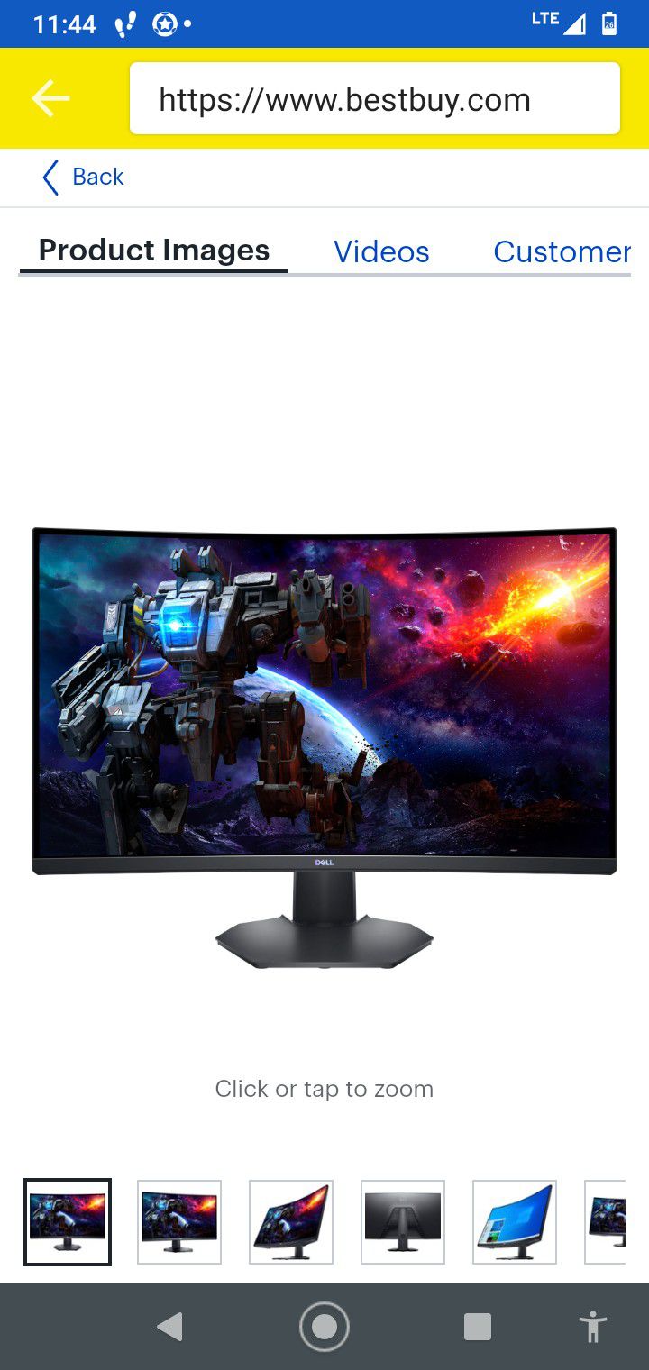 32 Inch Dell Curved Gaming Monitor 