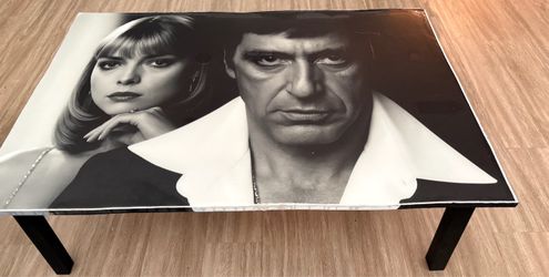 Scarface Graphic Print Coffee Table