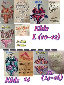 Kids swimwear assortment