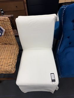 Canvas Slipcover Armless Dining Chair – Cream – Hearth & Hand with Magnolia
