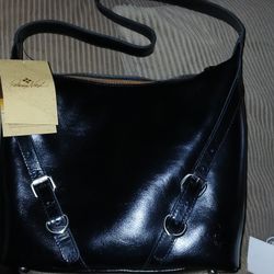 Patricia Nash Zipper Top Ella Leather Hobo Bag