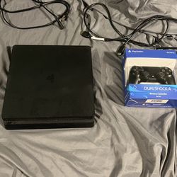 🎮 PS4 Slim 1TB + NEW Controller + Cables OBO 