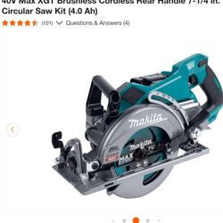 Makita
40V MaxXGT Brushless Cordless Rear Handle 7-1/4 in. Circular Saw Kit (4.0 Ah)