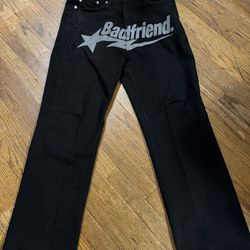Bad friend jeans size 30 black/grey