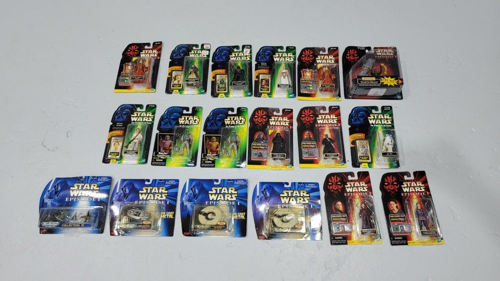 VINTAGE Star Wars action figures collection lot new in box