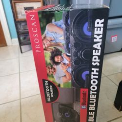 💖NEW BLUETOOTH PORTABLE SPEAKER.  ALSO HAS A RADIO AND CONNECTS TO ALL BLUETOOTH DEVICES.