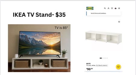 White TV Stand