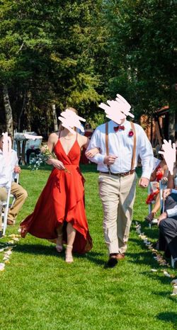 JJ HOUSE Bridesmaid Dress (vermillion)
