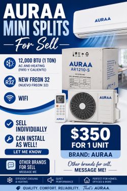 Auraa 1 ton mini split