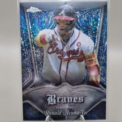2022 Topps Chrome Ronald Acuna Jr Pinsriped