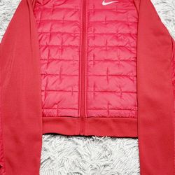 Sz SM Nike Women's Therma Synthetic Fill Full Zip Running Jacket Red DD6061 010.

