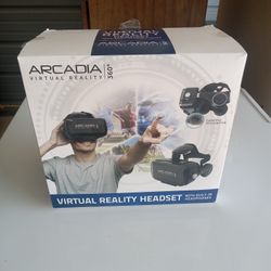 Arcadia Virtual Reality Headset w built in headphones