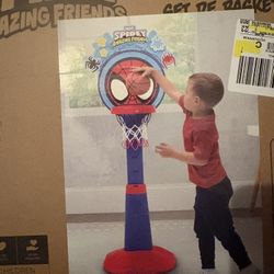 Spider Man Basketball hoop And Baseball Set For Kids