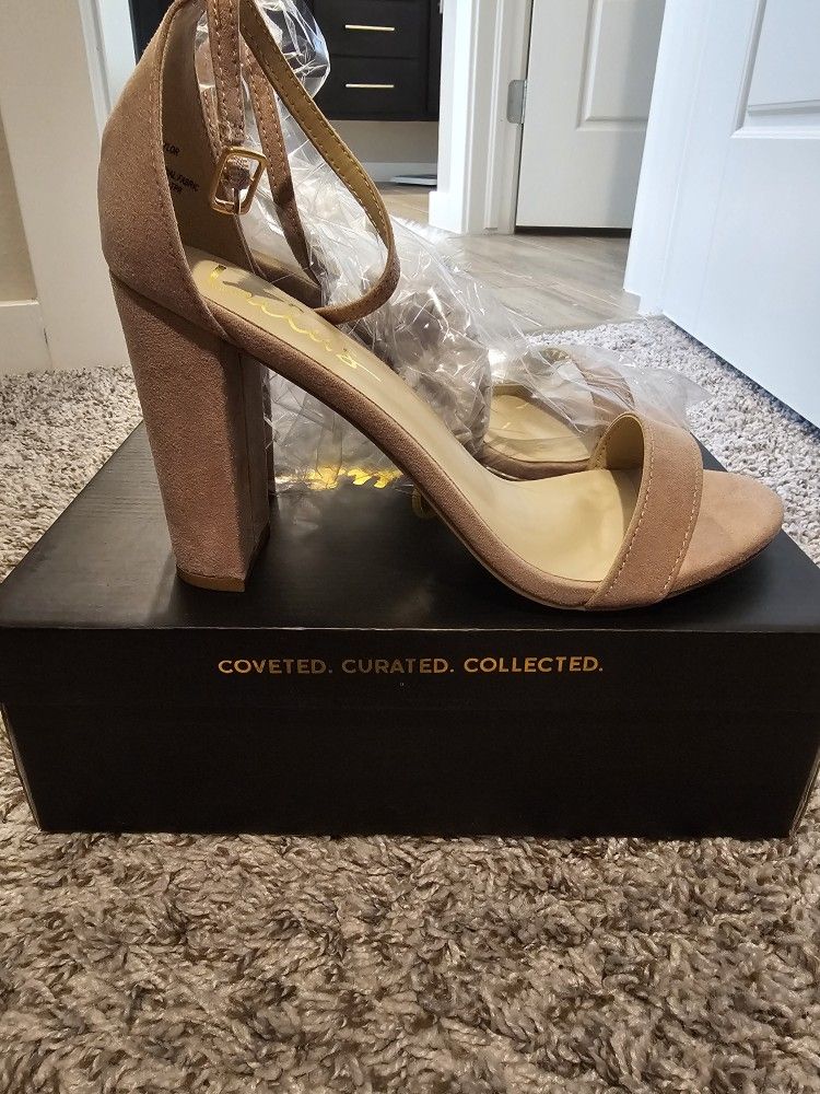 New Womens Blush High Heels