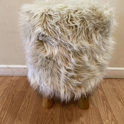 Furry Stool/ Read Description And Look At The Pictures 