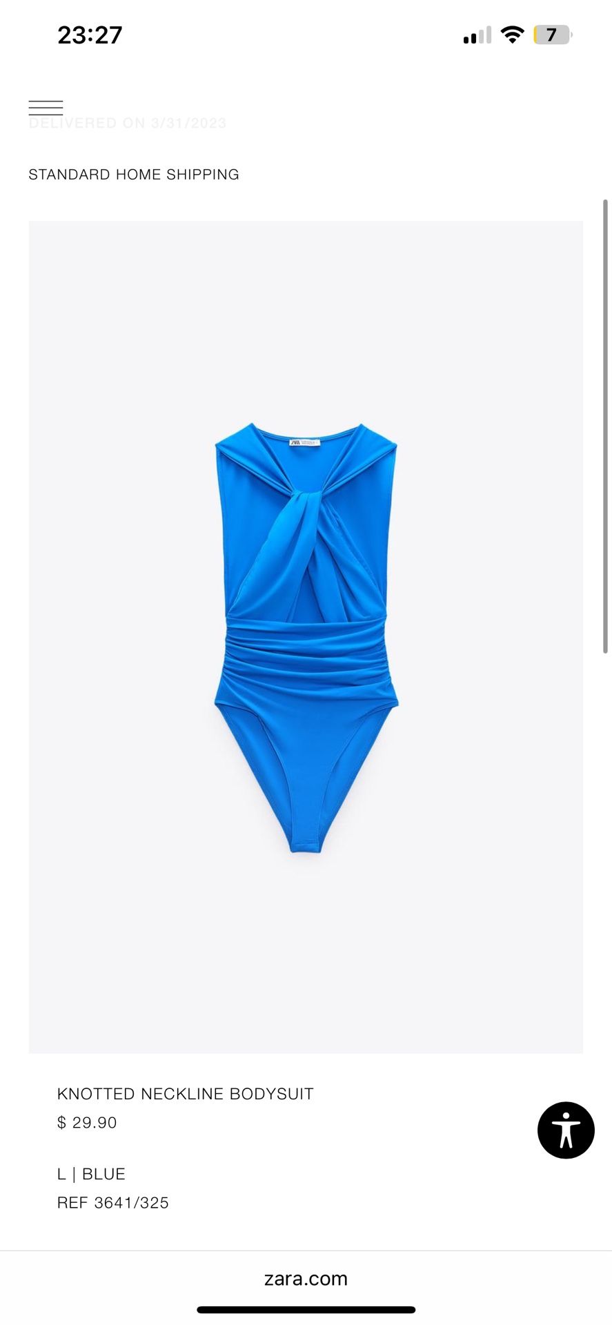 Knotted Neckline Bodysuit